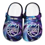 customized sacramento kings galaxy swirl clog best selling