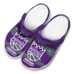 customized sacramento kings paint splatter graphics clog best selling