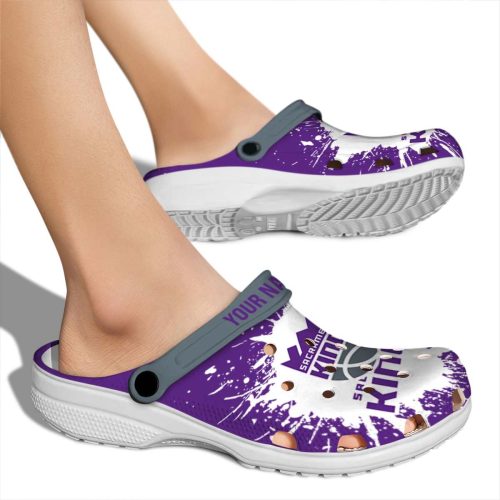 customized sacramento kings splash art clog fashion forward