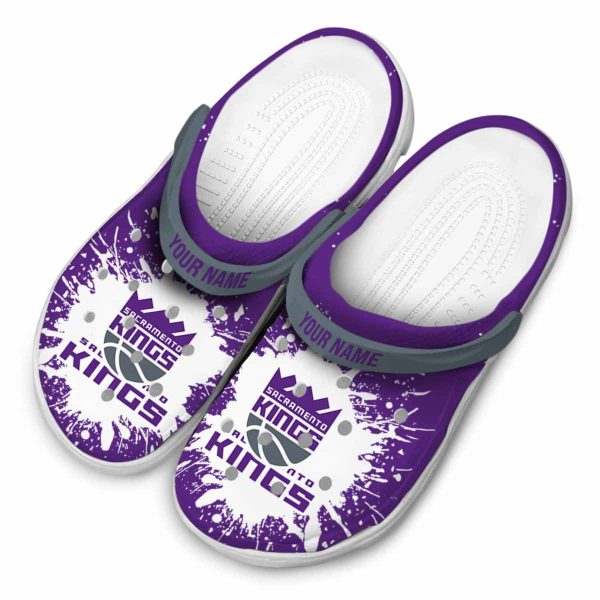 customized sacramento kings splash art clog latest model