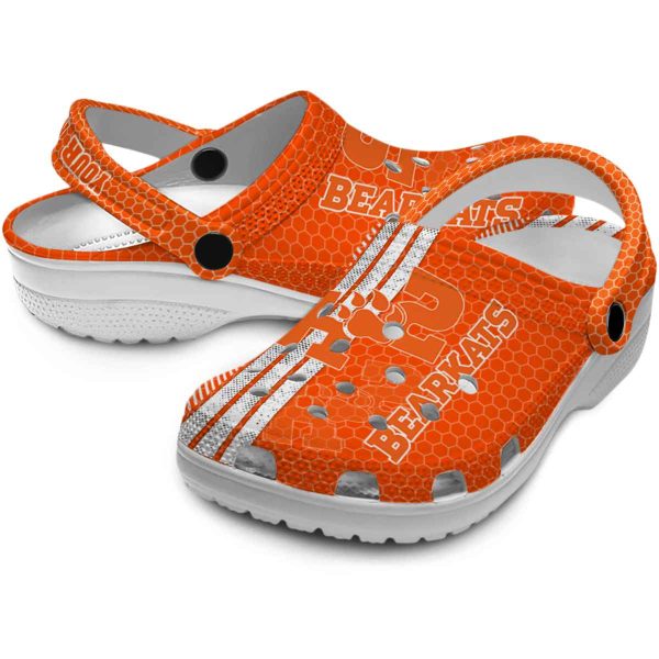 customized sam houston bearkats contrasting stripes clog high quality
