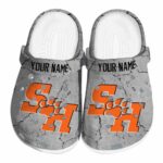customized sam houston bearkats cracked texture clog best selling