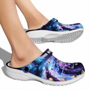 customized sam houston bearkats galaxy swirl clog fashion forward