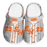 customized sam houston bearkats pinstripe pattern clog best selling