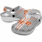 customized sam houston bearkats pinstripe pattern clog best selling