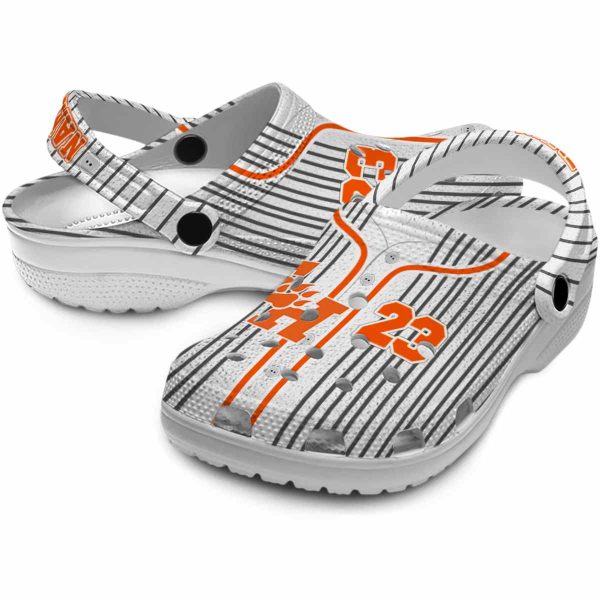 customized sam houston bearkats pinstripe pattern clog high quality