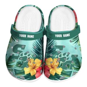 customized sam houston bearkats tropical vibes clog best selling
