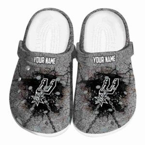 customized san antonio spurs cracked ground texture clog best selling
