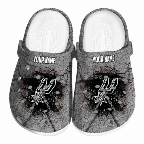 customized san antonio spurs cracked ground texture clog best selling