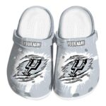 customized san antonio spurs splash motif background clog best selling