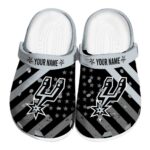 customized san antonio spurs star spangled graphic clog best selling