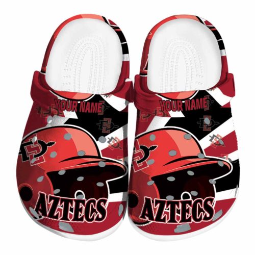 customized san diego state aztecs baseball helmet clog best selling