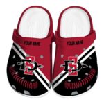 customized san diego state aztecs baseball motif clog best selling