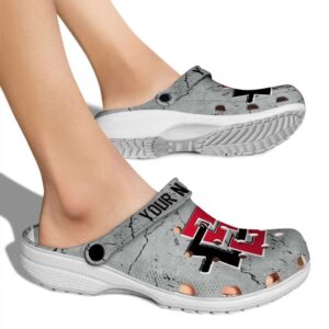 customized san diego state aztecs cracked texture clog fashion forward