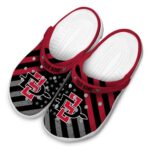 customized san diego state aztecs star spangled graphic clog best selling