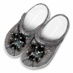 customized san jose sharks cracked ground texture clog best selling