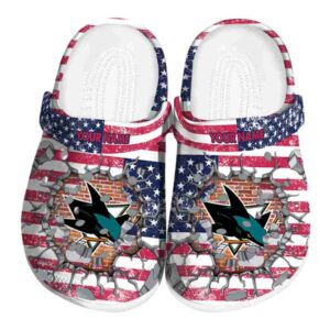 customized san jose sharks freedom splinter clog best selling