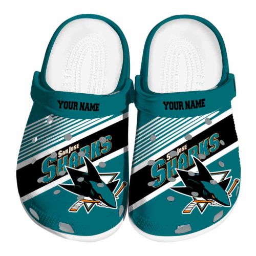 customized san jose sharks vibrant dual tone clog best selling