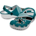 customized san jose sharks vibrant dual tone clog best selling