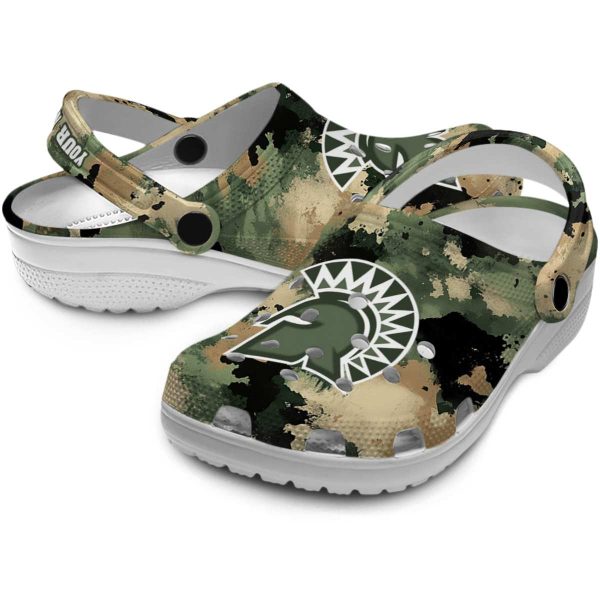customized san jose state spartans camouflage craze clog high quality