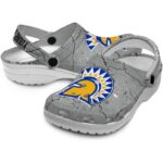 customized san jose state spartans cracked texture clog best selling