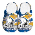 customized san jose state spartans football helmet clog best selling