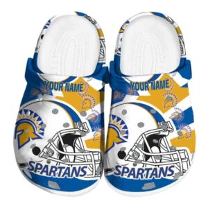 customized san jose state spartans football helmet clog best selling
