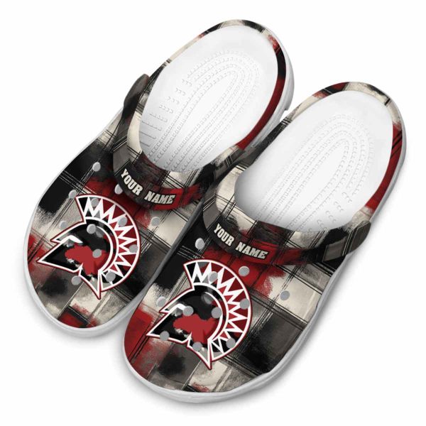 customized san jose state spartans plaid fusion clog latest model