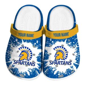 customized san jose state spartans splash art clog best selling