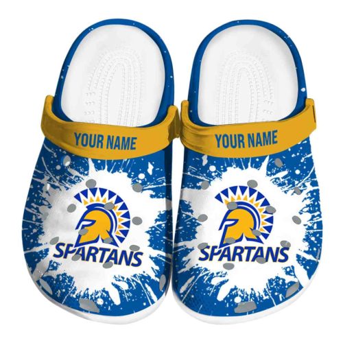 customized san jose state spartans splash art clog best selling