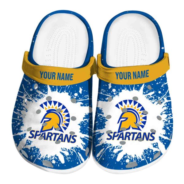 customized san jose state spartans splash art clog best selling