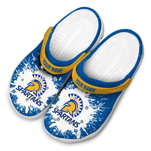 customized san jose state spartans splash art clog latest model