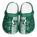 customized saskatchewan roughriders contrasting stripes clog best selling