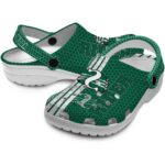 customized saskatchewan roughriders contrasting stripes clog best selling