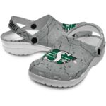 customized saskatchewan roughriders cracked texture clog best selling