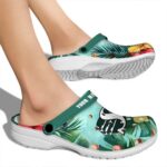 customized saskatchewan roughriders tropical vibes clog best selling