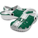 customized saskatchewan roughriders vertical stripes clog best selling