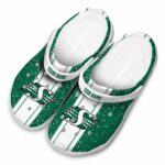 customized saskatchewan roughriders vertical stripes clog best selling