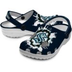 customized seattle kraken gripping hand clog best selling