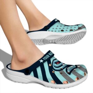 customized seattle kraken star spangled graphic clog fashion forward