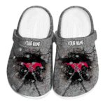 customized smu mustangs cracked ground texture clog best selling