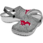 customized smu mustangs cracked texture clog best selling