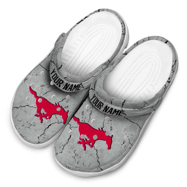 customized smu mustangs cracked texture clog latest model