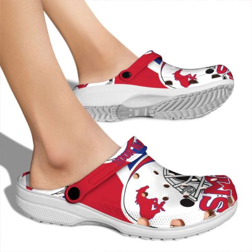 customized smu mustangs football helmet clog fashion forward