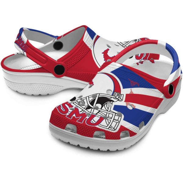 customized smu mustangs football helmet clog high quality