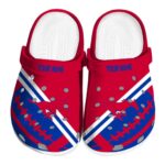 customized smu mustangs football motif clog best selling