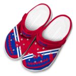 customized smu mustangs football motif clog best selling