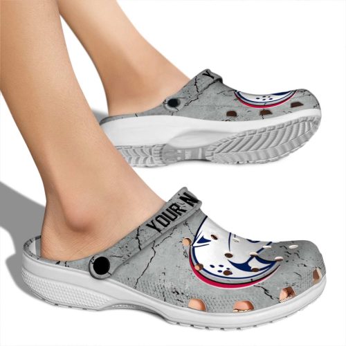 customized south alabama jaguars cracked texture clog fashion forward