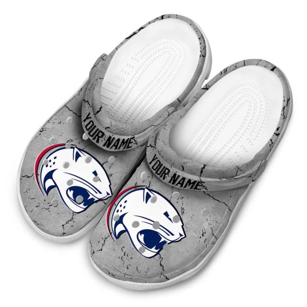 customized south alabama jaguars cracked texture clog latest model