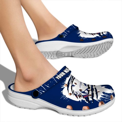 customized south alabama jaguars splash motif background clog fashion forward